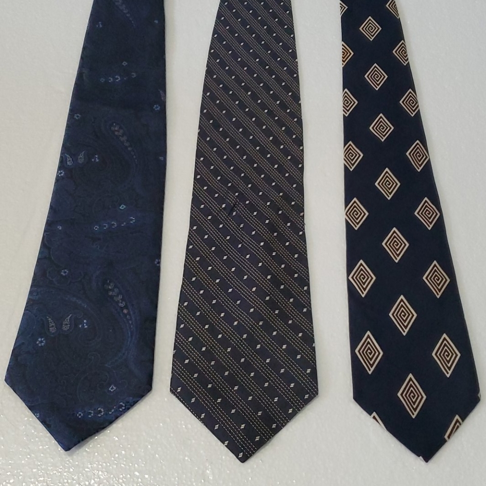 Set if 3 designer Silk ties